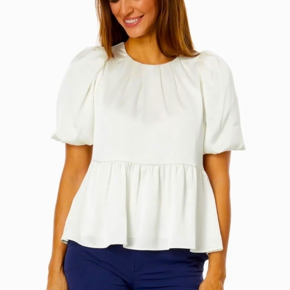 Lilly Pulitzer Blakelynn Elbow Sleeve Top - Picture 1 of 13